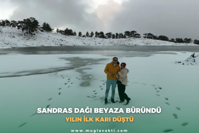 Sandras Dağı Beyaza Büründü