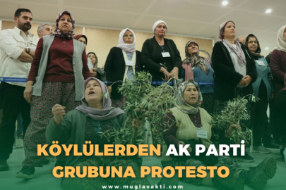 Köylülerden AK Parti Grubuna Protesto