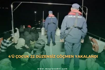 22 düzensiz göçmen yakalandı