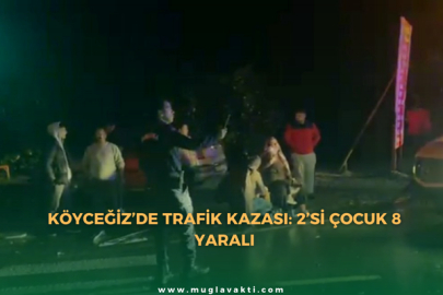 Köyceğiz’de trafik kazası: 2’si çocuk 8 yaralı