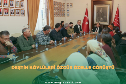 Deştin köylüleri Özgür Özel'le görüştü