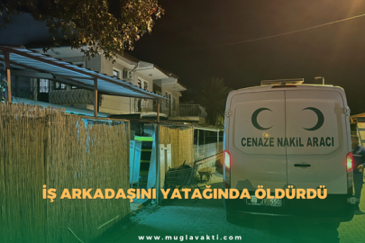 İş arkadaşını yatağında öldürdü