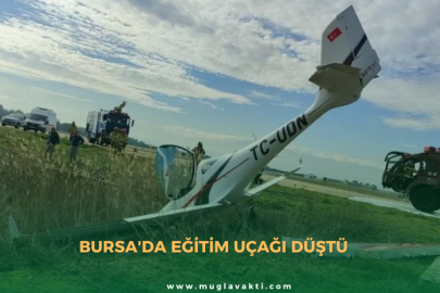 Burs'da Eğitim Uçağı Düştü