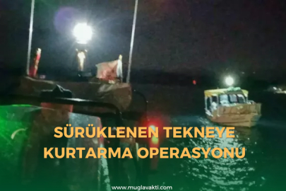 Sürüklenen Tekneye Kurtarma Operasyonu