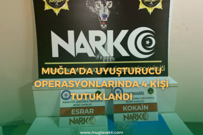Muğla'da uyuşturucu operasyonlarında 4 kişi tutuklandı